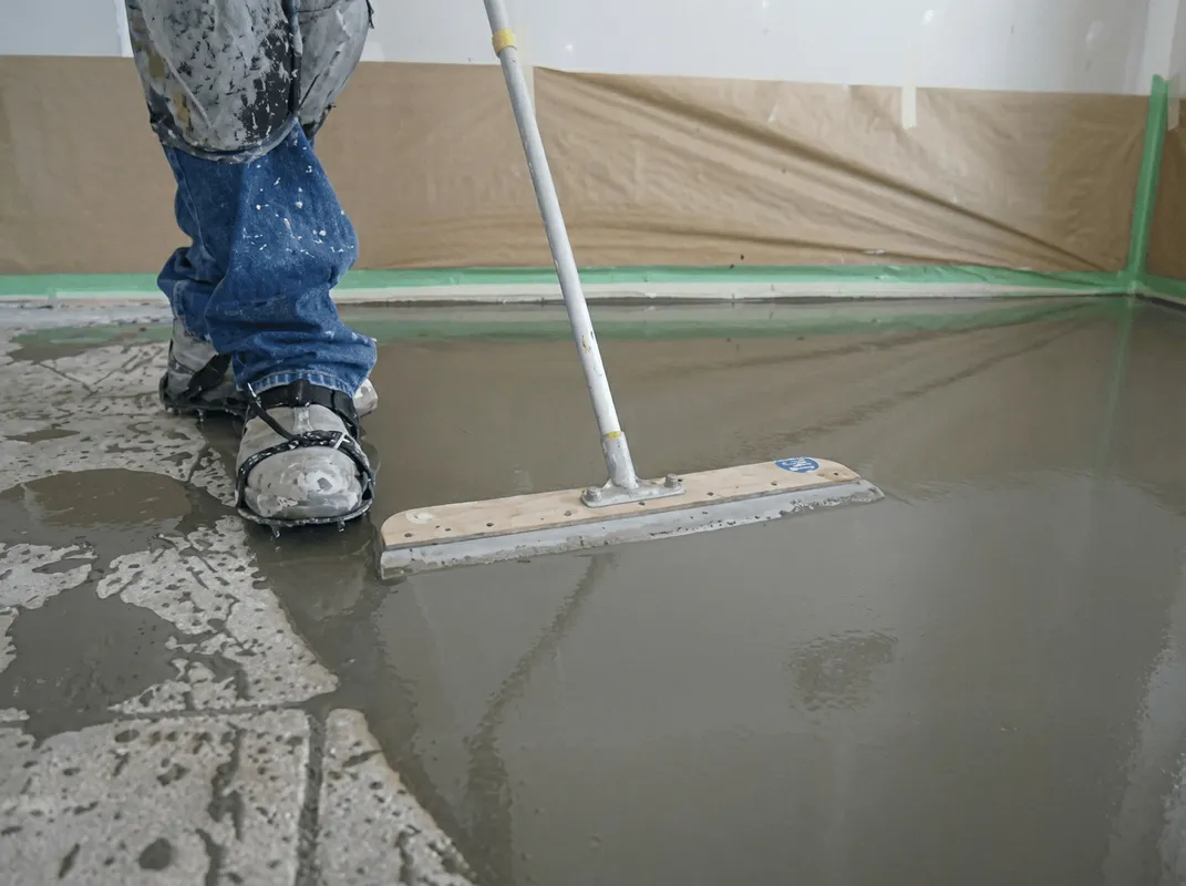 Uneven floor being professionally repaired in Toledo, OH